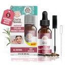 GuruNanda Natural Castor Oil Eyelash Lisätä seerumia Rosemary Oil - Harja Applicator & 5 Pipetit, auttaa luonnollista hiusten kasvua kulmakarvojen ja parrat, 2 Fl Oz