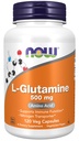 NYT Ruokalisät, L-glutamiini 500 mg, typen kuljettaja*, Aminohappo, 120 Veg-kapselia