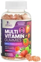 Monivitamiini Gummy aikuisille, päivittäin gummy vitamiineja ja kivennäisaineita A-, C-, D- ja B12-vitamiini naisille ja miehille, immuuni tuki Gummy Multivitamiinit täydentää, aikuisten Multi Vit-vitamiini - 120 Gummie