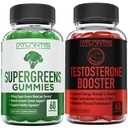 Atlantis Nutrition Supergreens 60 Gummies + Testosteroni Booster 2-Pack (120 Gummies)