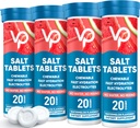 Venture Pal Chewable Electrolyte Tablets, 80 Count Fast-Ssolve Sugar-Free Stick Salt Tablets - Variety Pack for Rapid Hydration, Outdoor Running, Retkeily, Urheilu Keto & Vegan Friendly 