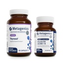 Metageenisuus Bundle - Thyrosol & D3 10 000 + K - 90 Thyrosol Kilpirauhasen terveys - 60 Softgels of D3 10 000 + K for Immunosupport, Bone Health & Heart Health