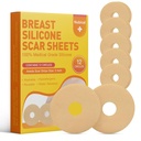 Silicone Scar Sheets Rintojen 12 Pack - Medical Scar Removal Sheets - Silicone Sheet Rintojen Post Surgery Supplies arpien hoitoon - Areola Gel Circles (3 IN)