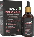 DURJA Iron + Foolihappo drops ... Nopeasti vaikuttava nestemäinen rautalisä naisille ja miehille, joilla on sinkkiä...