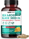 Sea Moss with Black Seed Oil, Ashwagandha, Turmeric & Moringa 