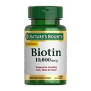Nature's Bounty Biotin hiukset iho ja kynnet vitamiinit, tukee terveet hiukset, iho ja kynnet, 10000 mikrog, nopea julkaisu Softgels, 180 Ct