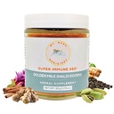 Mt.Meru Medicines Ayurvedic Haldi Doodh/Golden Milk Superblend- with Immune Boosting Formula, Gluteeniton, Brain Health, Gut Support with High Curcumin Lakadong Turmeric (1,76oz/50g)