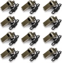 Kingrol 12 Pack Safety Whistles aikuisille, Kova hätä viheltää Lanyard Boating, Retkeily, ja kiivetä