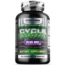 Iron Labs Nutrition: Cycle Support Plus NAC (N-asetyl-L-Cysteine) - Munuaisten ja maksan tuki täydentää - On Cycle Support Supplements miesten - N Acetyl L Cysteine ja Milk Thistle (120 kapselia)