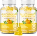 Sokeriton Glukosamiini Kondroitiini Gummit, extra vahvuus 1500 mg Glukosamiinia MSM & Elderberry & Turmeeric, yhteinen tuki täydentää miesten & naisten liikkua vapaa yhteinen terveys