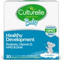 Culturelle Vauvan terve kehitys Probiootti, D-vitamiini, HMO & DHA-pakkaukset, auttaa edistämään tervettä immuunijärjestelmää ja ruoansulatusjärjestelmää* vauvoilla ja lapsilla 1+,Gluteeniton & ei-GMO, 30 luku (Pakkaus 1)