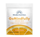 GoMindly Orange Super Calm Magnesium Powder Drink Mix for Hydration, Recovery, Immuniteetti ja energia kanssa trace Minerals, Essential Vitamiinit, L-Theanine ja B-vitamiinikompleksi