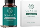 Qualia Life Sciences Bundle Qualia Mitokondria+ & Qualia Senolyyttiset, ikääntyvät lisäravinteet, jotka tukevat optimaalista solujen korjausta ja nuorentamista