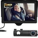Vauvan auton kamera, HD-näyttö Vauvan auton peili yönäkö Ominaisuus, 4,3 tuuman Vauvan auton kamera Monitor Wide Clear View, BackSeat Kamera Takana Facing Baby