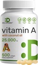 DEAL Addition High Potency Vitamiini A 25000 IU, 500 Coconut Oil Softgels ... Helposti imeytynyt, luonnollinen kala maksaöljy lähde ... Vitamiinit silmään, immuuni, & ihon terveys ..