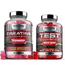 Lihas Gummy Bundle - Creatiini Monohydraatti Gummies & Testo Gummies miesten - Advanced Bundle