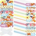 Patelai 300 Pieces Lapset Bulk 10 Tyyliä Lasten Liima Joustava Värikäs Söpö Sarjakuva Sängyt Vedenpitävä hengittävät tikut Suojaus Hoito Leikkaukset Tytöt Pojat(Koira)