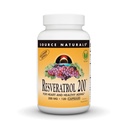 Source Naturals Resveratrol 200 mg sydämen ja terveen ikääntymisen - 120 kasvissyöjä kapselit