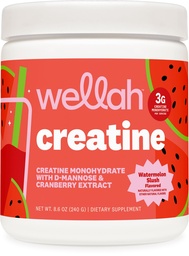 Wellah Creatiini naisille (50 tarjoilua, Watermelon Slush) - Creatiini Monohydraatti voide & karpalouute