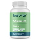 BESTVITE Selenium 200mcg (180 kasvissyöjän kapselia) - Ei stearaattia - Ei virtausta aiheuttavia aineita - Vegan - ei GMO:ita - Gluteeniton