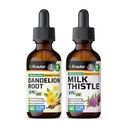 BIO KRAUTER Voikukka Tincture 2 Fl. Oz. & Milk Thintle Tincture 2 Fl. Oz.