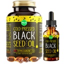 Maju Superfoods Musta siemenöljy 2 oz ja musta siemenöljy kapselit Bundle