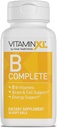 VitamiiniXL B Complete on Full Spectrum B Complex Valmistettu B1, B5, B6, B12, Biotiini, Niasiini, Riboflaviini, ja Folaatti, Myös koliini ja inositoli (30 pehmeät geelit, 30 Servings)