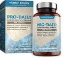 Vitamiini Bounty Pro-Daily Probiootti 5 miljardia PMY - 13 kantaa Lactobacillus Acidophilus & Bifidobacterium for Digestive Health - Probiootit miesten ja naisten Gut Health Support