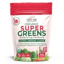 Maatilat Super Greens Berry Flavor, 50 Organic Super Foods, USDA Organic Drink Mix (Wheat Grass, Spirulina, Klorella) Sienet ja Probiootit, Fiber, Gut Health, Natural Energy, 30 Servings