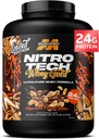MuscleTech Whey Protein Powder (Chocolate Peanut Butter, 5LB) - Nitro-Tech Whey Protein Isolate Smoothie Mix for Lean Muscle & Fast Recovery - 24g Whey Gold Protein for Women & Men - Gluten-free
