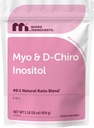 Mikroaineet Myo-Inositol & D-Chiro Inositol Powder, 1lb (221 tarjoilua) 40:1 Ihanteellinen suhde Inositol täydennysosa naisille ...