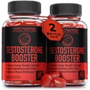 Atlantis Nutrition Testosteroni Booster Gummies for Men - parantaa voimaa ja kestävyyttä - Optimises Performance & Mies lisälaite - valmistettu Tribulus, kiimainen Goat Weed, Maca Root ... 2-pack (120 Gummies)