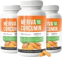 NERVE RENEW Meriva Curcumin with Black Pepper and Bioperine - Antioksidantti Boost Nerve Support Supplement - 3 pakkaus