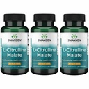 Swanson L-Citrulline malate - Aminohappo täydentää edistää energian tuotantoa ja tervettä verenkiertoa - luonnollinen Formula tukee yleistä hyvinvointia - (60 kapselia, 750 mg Each) (3 pakkaus)