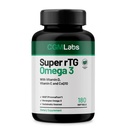 rTG Omega 3 Norwegian Fish Oil with CoQ10 Dietary Supplement- Heart Health & Antioksidant Support with vitamiins D & E 