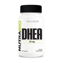 NutraBio DHEA täydennysosa miehille ja naisille- DHEA (25 mg) 120 kapselia