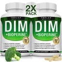 Dim Supplement 910 mg Plus BioPerine Complex - diindolyylimetaani tukea hormonitasapainoa ja Estrogeeni aineenvaihduntaa, auttaa Menopause akne PCOS parempi ihon kehonrakennus, miesten naisten, 60 kapselia