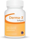 Ceva Derma-3 Softgels, Omega-3 rasvahappo- ja vitamiinilisä pienille koirille + kissat (60 kreivi)