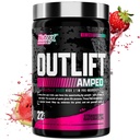 OUTLIFT Amped Max annosteltu korkea STIM Pre harjoitusjauhe 6G Sitruliini, 3.2G Beta Alanine, Alpha GPC, CognatiQ, Extreme Energy, Massive Pumps, Electrolytes (Strawberry Watermelon, 22 Servings)