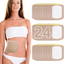 Castor Oil Pack Wrap, Castor Oil Patchs Kertakäyttöiset, Luomu Cotton Self-Adhesive Pads, Kannettava Vuodonesto Ei pesu