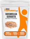 BulkSupplements.com Boswellia Serrata Extract Powder - Boswellia Supplement, alkaen Frankincense Resin - Vegan & Gluteeniton, 500 mg per tarjoilu, 500g (1,1 lbs) (Pakkaus 1)