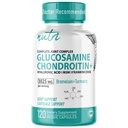 Nature's Fusions Glukosamiini Chondroitin MSM Turmeric Boswellia - Joint Support Supplement - 120 kapselia - Chondroitin Sulfaattikapselit - hyaluronihappo - tukee terveitä luut