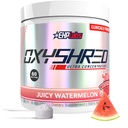 EHP Labs OxyShred Pre Treenout Powder - Preworkout Powder with L Glutamiini & Acetyl L Carnitine, Energy Boost Drink - Juomavesimeloni, 60 tarjoilua