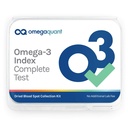 Omega Quant Omega-3 Index Complete - Täydellinen rasvahappo profiilin veritesti Kit . Sisältää - Omega-3s, Omega-6s, tyydyttyneitä rasvoja, yksityydyttymättömiä rasvoja, Trans Fats .