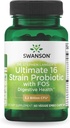 Swanson Dr. Stephen Langer's Formula - Natural Probiotic w/ Prebiotic FOS - 16- Strin Supplement Promoting digestive Support w/ 3, 2 miljardia PMY per kapseli - (60 kasviskapselit)