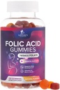 Foolihappo Gummies naisille 785 mikrog, Essential Prenatal Vitamiinit äidille ja vauvalle, Vegan Folic Supplement Gummy, Daily Vitamiini B9 Extra Strength Folaatti, ennen raskauden jälkeen - 120 Gummies
