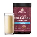 Antiikin ravitsemus Kollageeni Peptides Powder, Multi Collagen Protein, Naiset ja miehet, C-vitamiini, Probiootit, Hydrolysoitu kollageeni, tukee ihoa, nivelet, Gut Health, Vanilja, 24 tarjoilua