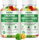 Kreatiini Monohydraatti Gummies 5000 mg miehille & naisille - Creatiini naisille - purut Creatiini Monohydraatti lihasten vahvuus, lihasten rakentaja, energia Boost, 160 Count Pre-Workout täydentää