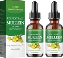 Mullein Drops for Lungs, Mullein Leaf Extract - Tuki Lung Cleanse - Organic Natural Supplement for Adult, Tincture Drops ...