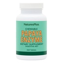 Natures Plus Papayan Enzyme - 6 mg Papain - Kaikki luonnolliset digestiiviset lisäravinteet, sisältää Amylase & Proteaasi - 360 purutablettia (360 tarjoilua)